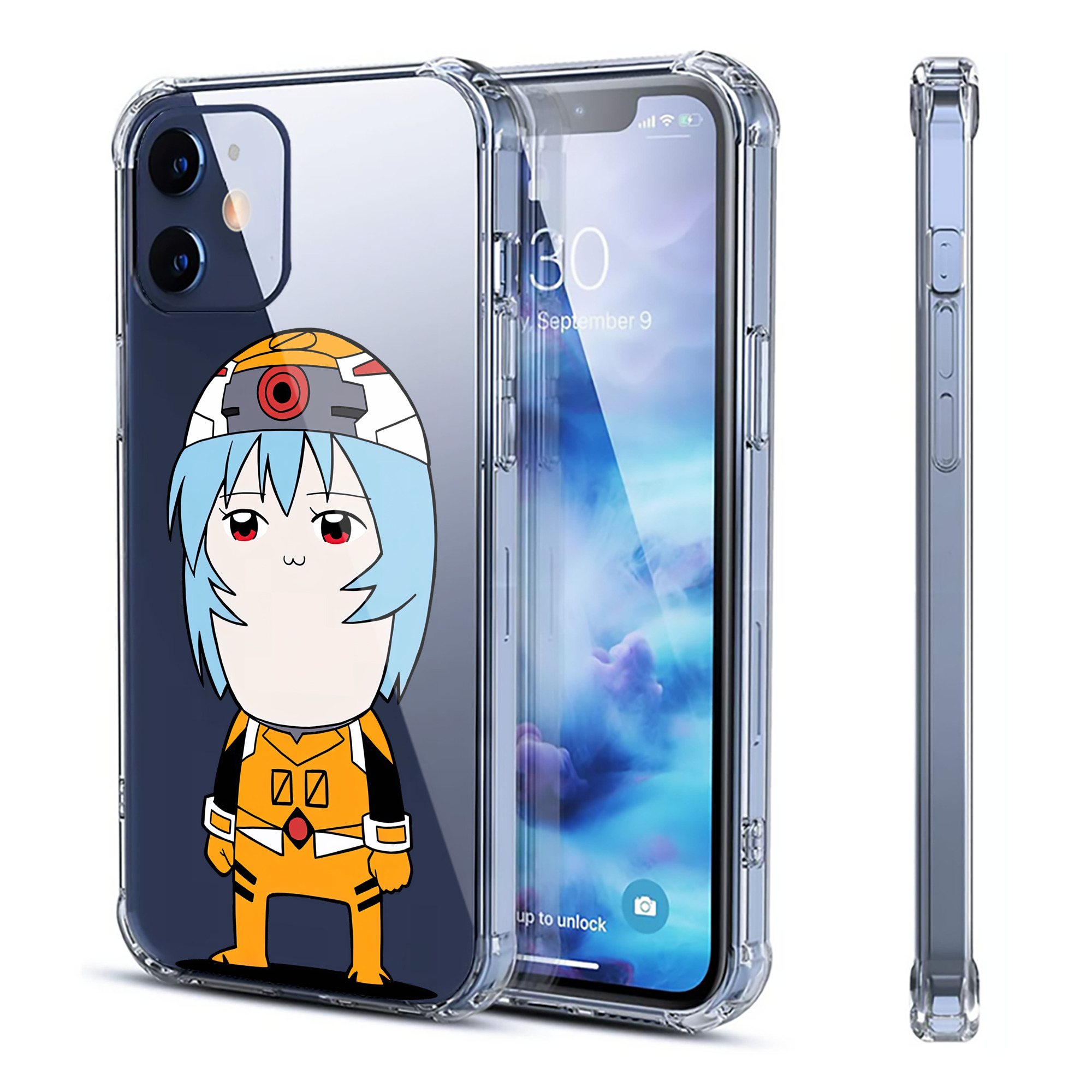 （画像用） EVA 新世紀エヴァンゲリオン 【iPhone 12シリーズ対応】透明スマホケース（クリアソフトケース）